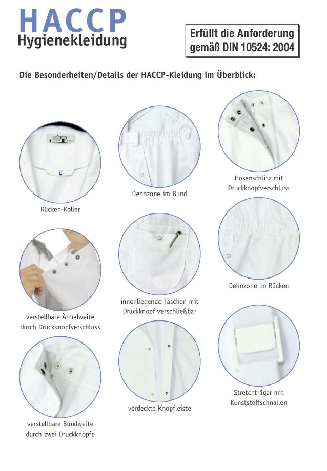 HACCP Hygienekleidung